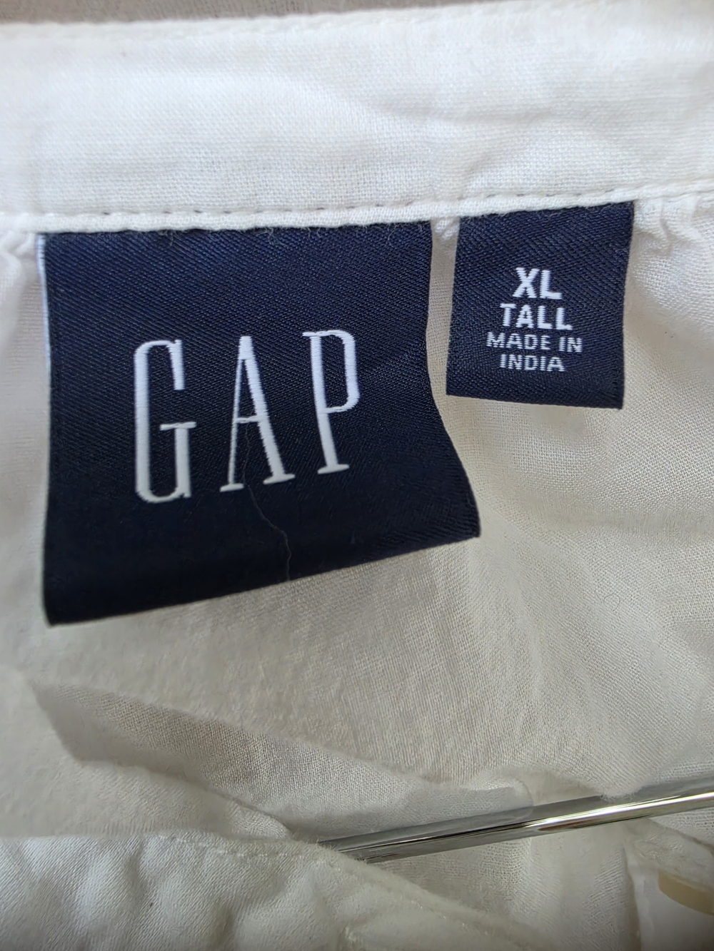 GAP White Eyelet Midi Dress with Lace Trim - Picture 6 of 7